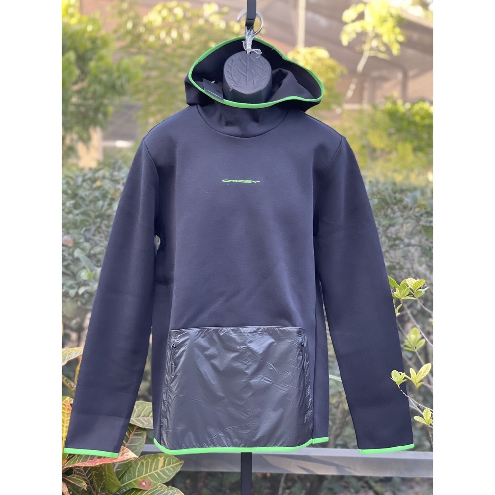 Oakley Tech OTH Hoodie Black/Green L Men's NWT